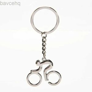 Keychains Lanyards Fashion Metal Sporty Casual Man Road Bicycle Figure Keychain Keyring Souvenirs Creative for Bike Cycling Lover Biker D240417