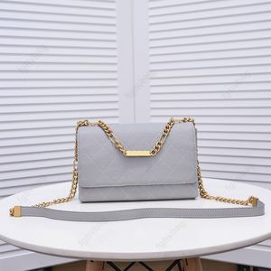 Модные сумки для плеча дизайнерские сумки серая роскошная женская сумка для мессенджера золотой табличка с фирменной табличкой высококачественная кожаная кожаная классика Classic Simple Sage Sack Lady Wallet