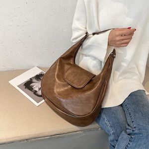 Bag ins mode kvinnor stor axel designer handväska kvinnlig hobo mjuk pu läder stor kapacitet crossbody damer tygväskor