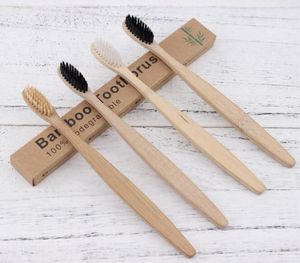 MOQ 20PCS Doğal saf bambu diş fırçası taşınabilir yumuşak saç diş fırçası çevre dostu fırçalar oral temizlik bakım araçları5926749