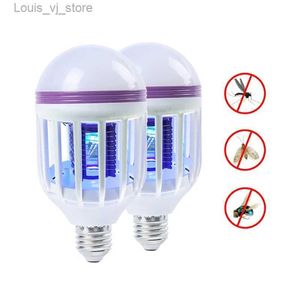 Mosquito Killer Lamps LED Mosquito Control Lamp E27 AC110 127V 220V LED Bulb for Home Lighting Mosquito Control Lamp Mosquito Repellent Lamp YQ240417