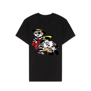 24SS Yaz Japonya Karikatür Hırsız Tee Moda Erkekler Kısa Kollu Kaykay Tshirt Kadın Giysileri Solunum Sıradan Pamuk Tişörtleri 0417