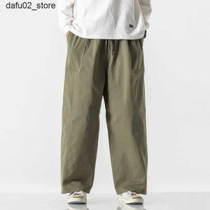 Men's Pants Street mens merchandise pants loose sports pants Korean mens harem pants oversized casual mens clothing mens large size 5XL Q240417