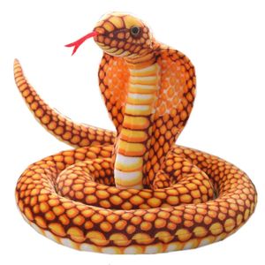 Сторонние фаршированные животные плюшевые подушки симуляция змея мягкая кукла плюшевая душная игрушка