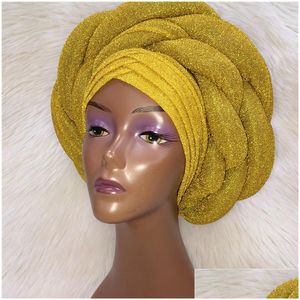 Altre forniture per feste di eventi Turban Cap Women di grande dimensione per cappelli africani Nigerian Gele Vendita di 230923 Droping Delivery Home Garden OTS8Q Festive OTS8Q