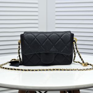 21K Luxury designer bags Fashion women's shoulder bag Mini Chain Flap Bag Quality leather crossbody bag Square handbag design wallet Black classic diamond bag