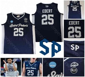 St. Peter's Peters Peacocks Basketball Jersey College Daryl Banks III KC Ndefo Doug Edert Matthew Lee Fousseyni Hassan Drame Murray6528815