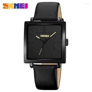 Relógios de pulso Skmei 2032 Casual Versatilidade Mulheres Simplicidade de Small Block Watch for Woman Sports Watero Prooft Lady Clock