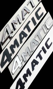 För Mercedes Benz A B C E G S ML SL CL GLA CLA CLASS AMG 4MATIC 4 MATIC TRUNK CHROME MATTE Svart Letters Emblem Badge Sticker2295871
