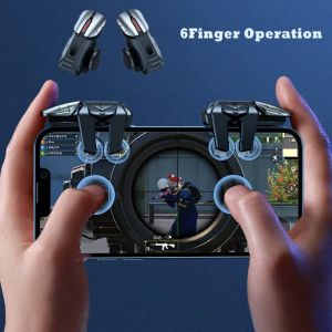 MICE Mobiltelefon Game Trigger Gamepad Joystick 6Finger AIM SHOSSE ESPORTS GAME FINABERTIPS FÜR ANDROID PUBG GAME CONTROLLER