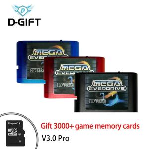 Głośniki Everdrive Mega Drive v3.0 Pro 3000 in 1 China Version MD Game Cassette dla SEGA MEGA Drive Console Everdrive MD Series