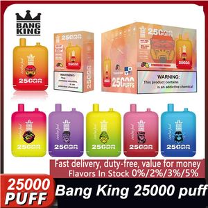 Двойные капсулы Bang King 25000 Puff Ondosable E-сигареты Vape Puffs 25K Диспозиционные вейпы 46 мл предварительно заполненные 650 мАч батарея сигарета аккумулятора