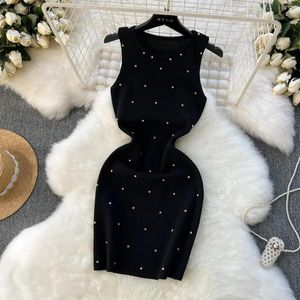 Casual Dresses 2024 Summer Women Sticking Mante Tank Dress Female BodyCon Sticked Camisole Sleeveless Woman Outfits