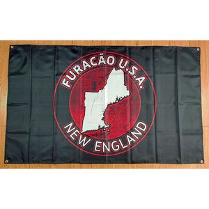 Custom Made Furacao USA New England Flag