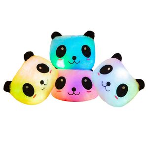 New Colorful Radiant Panda Pillow Plush Toy Giant Panda Doll Night Glow Pillow Valentine's Day Gift Wholesale