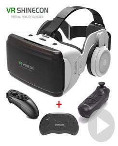 2022 Neue VR -Brillen Virtual Reality 3D VR Gläser Google Cardboard Headset Smartphone iOS Android Virtuelle Brille mit Gamepad3349655