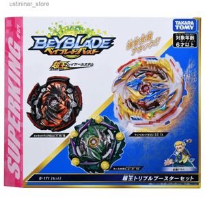 Beyblades Metal Fusion Original New TAKARA TOMY Beyblade Super King B171 three-in-one transformation set Metal Fusion Battle Gyro Children Toys Boys L416