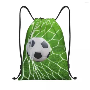 ショッピングバッグカスタムサッカーの目標ヨガバックパック用のドローストリングバッグ