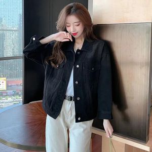 Kvinnorjackor 2024 Spring Autumn Fashion Denim Jacket Kvinnliga Single-Breasted Jeans Coat Casual Ladies Cowboy Overcoat 5XL TIDE B245