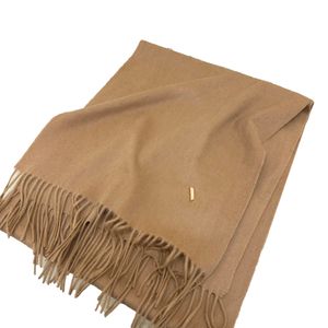 Pure cashmere with fringe Scarf Designer men scarves simple Retro style Accessories Womens Pink gray brown Brand Cozy warm spring autumn Luxury Shawls Couple style