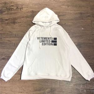 Capuzes masculinos moletons de alta qualidade Vetements Men do capuz assinam moletom com capuz de moda 1 1 1 letra impressão vetementa Tee Women Sweatshirts VTM Pullovers Men Rous