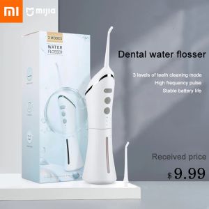 Ürünler Xiaomi Mijia Irrigator Dental Su Jet Flosser Diş Temizliği Su geçirmez diş dişleri çamaşır makinesi beyazlatıcı ağız ipi