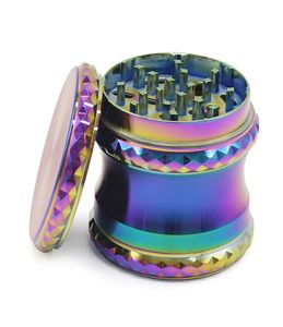 Rainbow Style Zinc Light Smoker Grinder com Maze Game 63mm 4 peças Metal Tobacco Grinder Smokers para tubo de água ACCE5929685