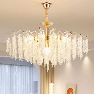 Moderne helle Kristallheizlampen Amerikanische leuchtende Sterne Kronleuchter Anhänger Leuchten Vorlagen Home Schlafzimmer Wohnzimmer Lustres Luxus Esszimmer Hotel Trampellicht