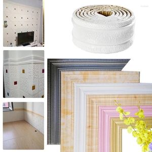 Wall Stickers 3D Foam Room Decor Waist Line Skirting BorderSelf-adhesive Corner Waterproof Strip Trim Living Bedroom