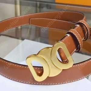 Leather Cintura Belt for Womens Mens Luxury Genuine Leather Belt Letter Ceinture Luxe Buckles with Box Packing 2.5cm 1.8cm Thin Waistband