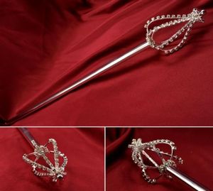 Sprepters de strassping Flor Flor Bub Shape Miss Miss BEAKEANT Queen Crown Props Cosplay Party Show Acessórios Scepter MK028126053