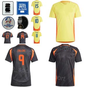 Nationalmannschaft Kolumbien 11 Cuadrado Fußballtrikot Mann 24-25 COPA America 3 Medina 7 Diaz 15 Matheus 14 Sinisterra 16 Lerma 17 Borja 19 Borre Football Shirt Kits