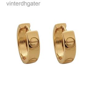 Top -Grad Carter Original Designerohrringe für Frauen kupferte gepackte echte Gold French Highend Circular Ohrringe mit luxuriösem und originalem Markenlogo