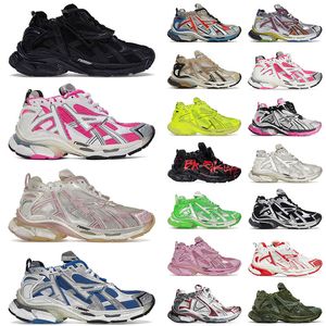 2024 Track Runners Sneakers 7.0 Designer Dress Shoes Nylon Platform Graffiti White Black Deconstruction Dhgate Loafers Women Men Trainers