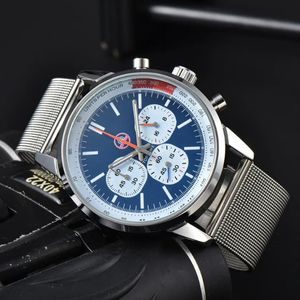 Designer -Handgelenk Uhren für Männer 2024 Herren Uhren sechs Nadeln All Dial Work Quartz Uhr Hochwertige Top -Luxusmarke Chronograph Clock Leder und Stahlgürtel