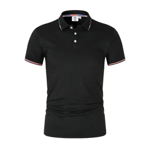 Men's Polos Polo Summer Summer Short Solid Soll Casual Casual Conforting Top