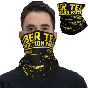 Scarves Helldivers 2 Liber Tea Nutrition Yellow Bandana Neck Cover Printed Balaclavas Face Mask Scarf Headwear For Men Women Adult