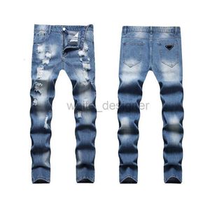 Designerjeans für Herren Sommer Neue Herren Jeans trendy Slim Fit Casual Wear Out Herren Jeans Mode Hose