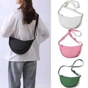 Totes Vegan Nylon Hobos Crossbody Bag Women mode Simple Shoulder Female Casual Portable Padded Fanny Packs Girls Sling Purse