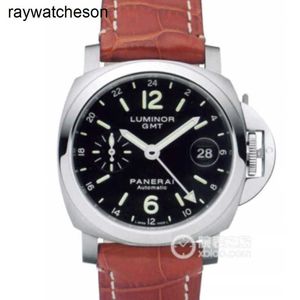 Panerai Luminor Watch Swiss vs Factory de alta qualidade automática 40mm Dual Horonh Calendar PAM00244 MECHANICO MECHUINA GENUINA GENUINA 0W46