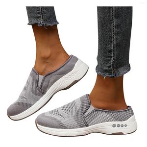 Sapatos casuais femininos ao ar livre tênis de tênis com cor de cor sólida de cor esportiva de cor esportiva