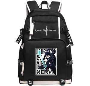 Kirigaya kazuto ryggsäck svärd konst online dag pack fin anime skolväska tryck packsack dator ryggsport skolväska utomhus 3795580