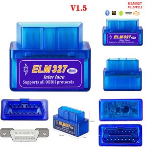 New MINI ELM327 V1.5/V2.1 Scanner Adapter Automatic Diagnostic Tool Bluetooth-compatible OBD/OBDII Code Reader for Android Windows