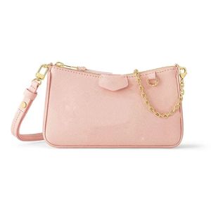 Designer Bag Chain Shoulder Bag Luxury Bag Women Mini Bag Crossbody Bag Wallet Lady Easy Pouch On Strap Purse Letters Handväskor Strawberry Ice Cream Pink Size 21*12cm