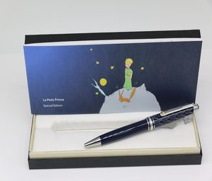 The Little Prince Serisi Beyan Pen Mavi Vücut Gümüş Trim Ofis Okulu Tedarik Hediyesi Pen7800606