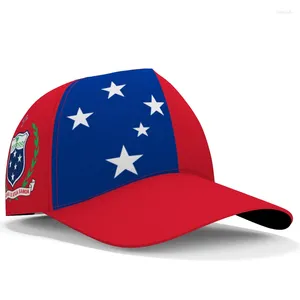 Bollmössor samoa ungdomsfri skräddarsydd namn nummer hat nation flagga ws west country respirant print po text logos baseball cap cap cap