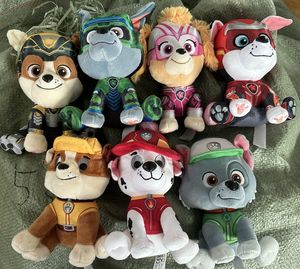 Factory wholesale price 6 styles 18cm Claw patrol dog plush toy animation peripheral doll dog children gift