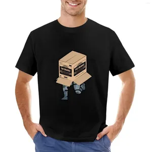 Men's Polos Solid Snake Sneaking In Box - Metal Gear T-Shirt Heavyweights Kawaii Clothes T Shirts For Men Cotton