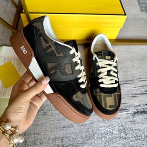 Designer Sneakers Oversized Casual Shoes White Black Leather Luxury Velvet Suede Womens Espadrilles Trainers women Flats Lace Up Platform W525 05