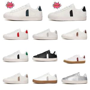 Casual Vejaon Sneaker 2024 Französisch Brasiliengrün Earth Green V Schuhwatte Flats Plattform gegen Sneaker Vejaon Womens Classic White Designer Schuhe Herren Trainer Luxus